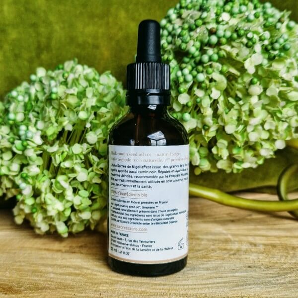 Huile végétale de nigelle bio (cumin noir) - Antioxydant 100 % naturel