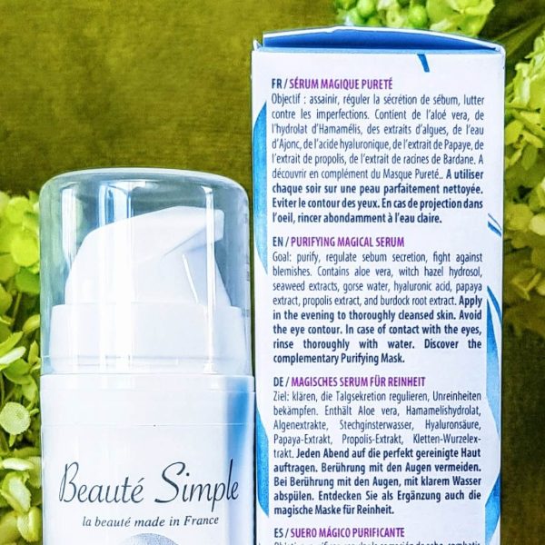 Sérum anti boutons bio et vegan