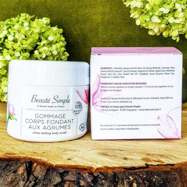 Gommage corps hydratant et exfoliant bio