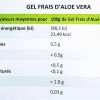 Gel frais d’aloé vera à boire efficace