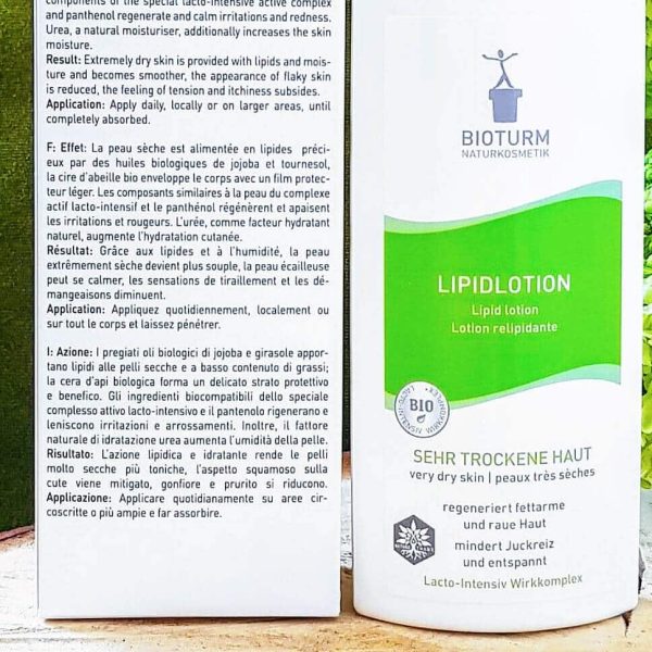 Meilleure lotion Relipidante pour peau très sèche : BIOTURM