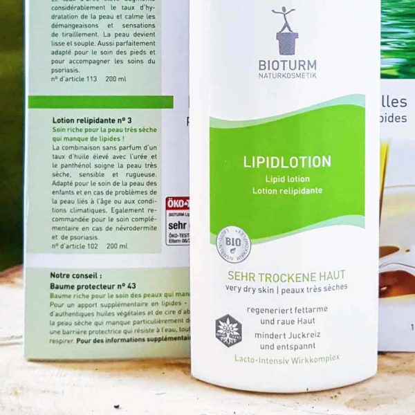 Lotion Relipidante bio, peau très sèche : BIOTURM