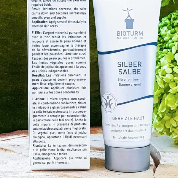 Baume crème "Argent", anti-irritations et rougeurs Bioturm