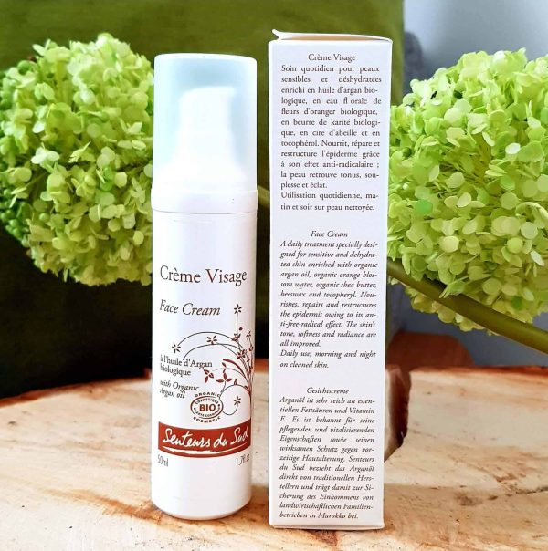 Crème visage restructurante naturelle