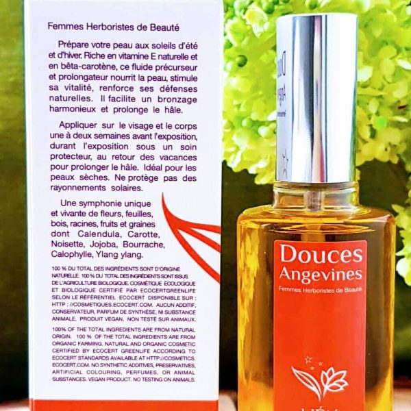 Fluide préparateur naturel et activateur de bronzage